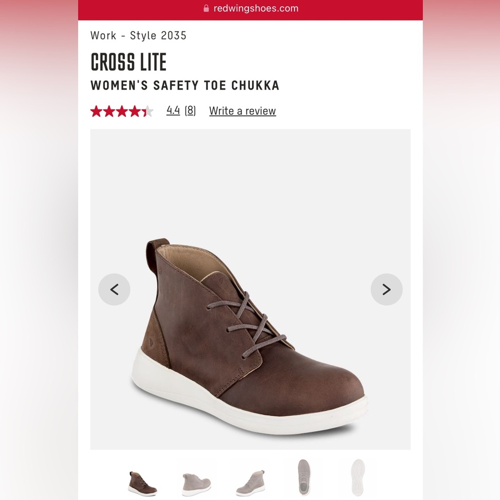 Women’s Red Wing Aluminum Toe Work Shoe